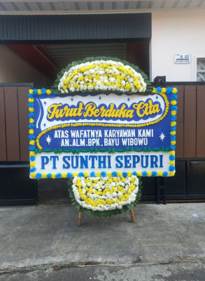 Papan Bunga Duka di Pentadu Barat